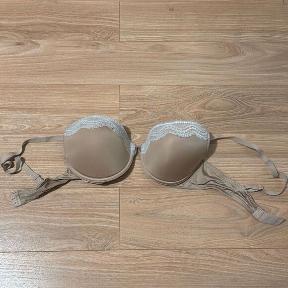 Unbranded Nude Lace trim Bra Size 34c - Picture 1 of 2